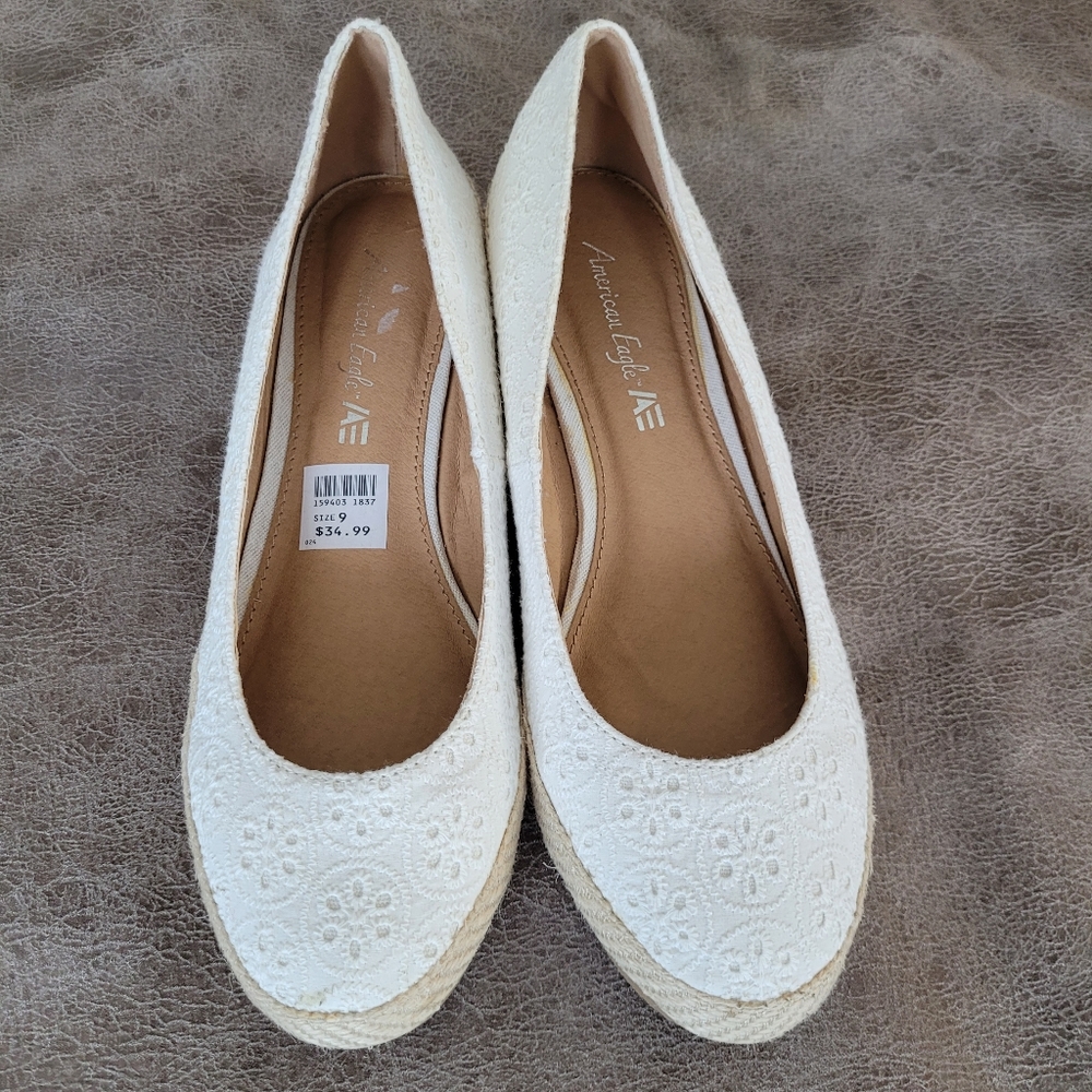 American Eagle Espadrille Wedge Sandals